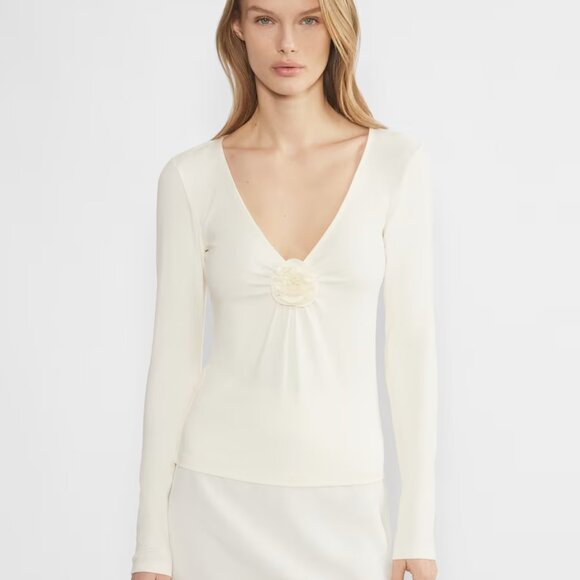 Aritzia Wilfred bloom long sleeve Size Small - Picture 1 of 4